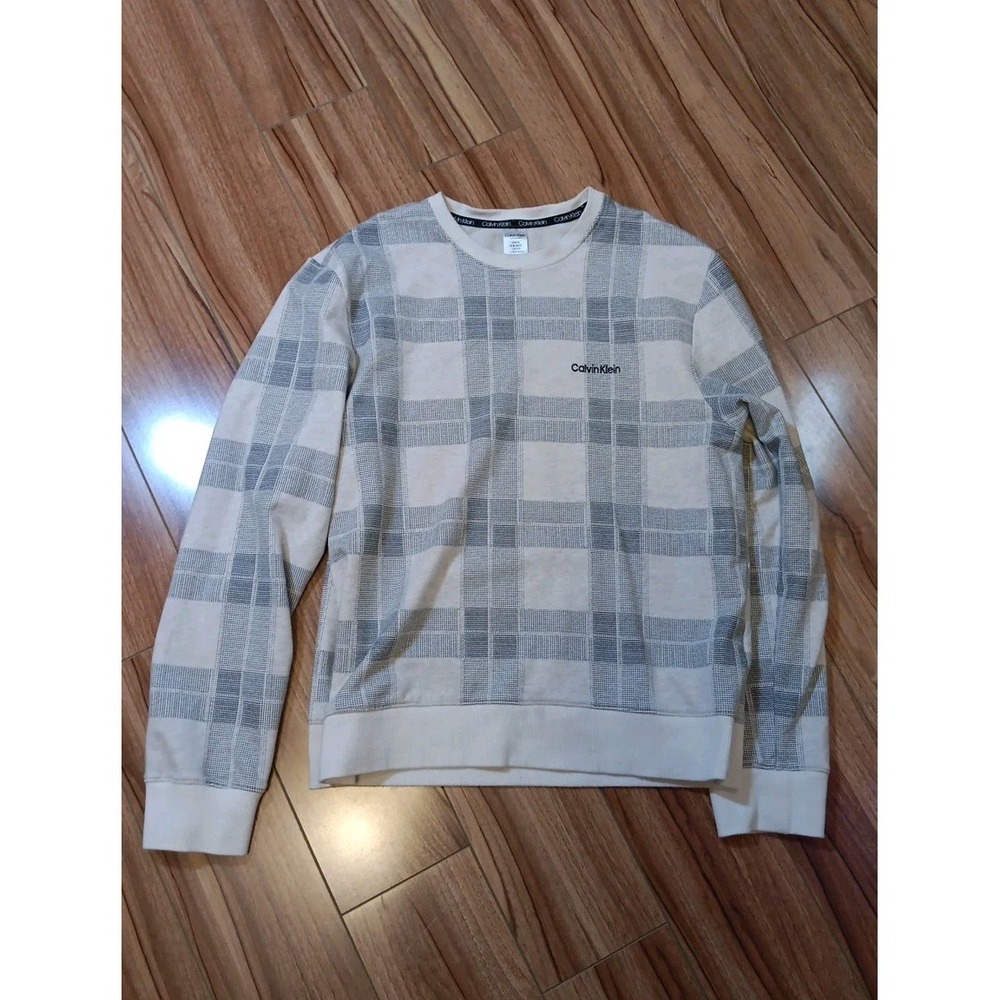 Calvin Klein‎ Men's Grey Plaid Pyjama Top M
